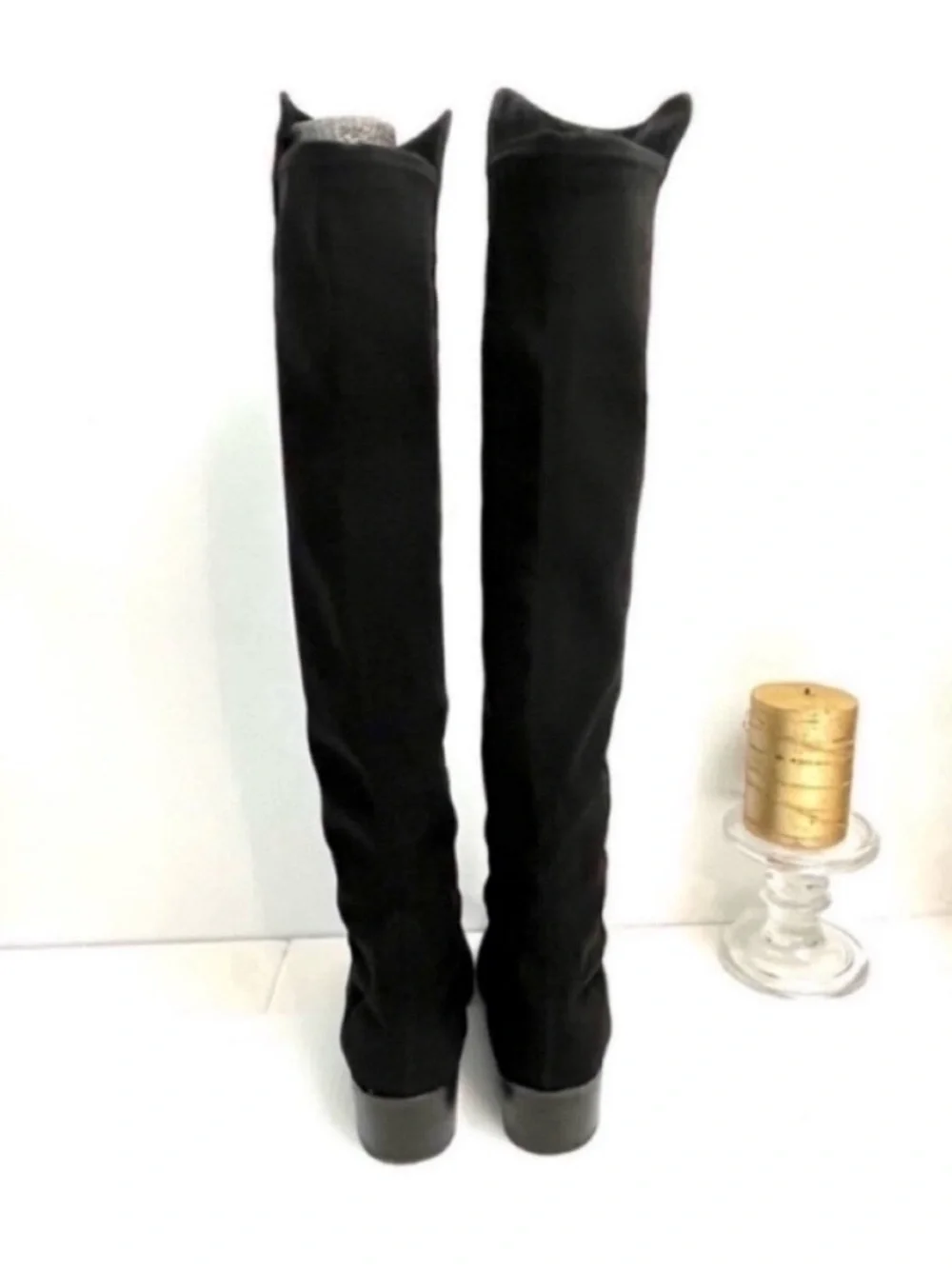 Stuart Weitzman Black Over-the-Knee Suede Boots Size 7.5
